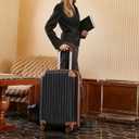 Cosbarn Luggage Sets 5 Piece Suitcases with Wheels, Suitcase Set ABS Hard Case Luggage with TSA Lock Spinner Wheels Durable Travel Luggage