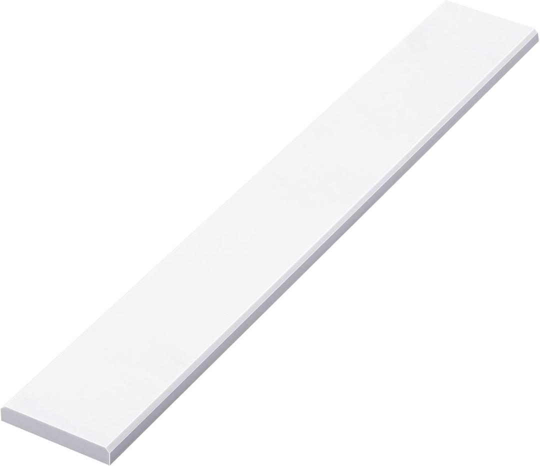 White Marble Threshold 4x36x5/8 Inch Marble Window Sill Shower Curb Top Tile Door Transition Bathroom Vanity Backsplash for Shower Pan System Jambs Fireplaces (Modern Style)