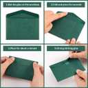 120 Pack Mini Envelopes Christmas Red and Green Envelopes Self-Adhesive Kraft Paper Tiny Pockets for Holiday Small Gift Cards Invitations Business Notes(4.13"×2.76") (Green)