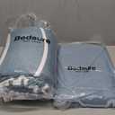 Bedsure California King Comforter Set 7 Pieces, Grey Blue Striped Bedding Set for Cali King Size Bed Reversible, Cationic Dyeing Bed in a Bag with Comforter, Sheets, Pillowcases & Shams