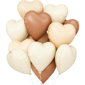 3 x Heart-Balloons Valentine-Balloon 12PCS 18" Love Foil Balloons Birthday Party Anniversary Wedding Engagement Decorations Baby Shower Bridal Supply