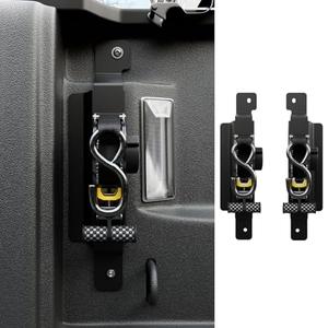 SZYANG 2PCS Retractable Ratchet Straps Compatible with 2020-2025 Jeep Gladiator JT Retractable Tie Down Straps Replacement for 2020-2025 Jeep Gladiator Accessories