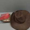 Wildarms Cowboy Hat with Bandana - Adjustable Wide Brim Western Hat for Men & Women,Costume Accessories for Rodeo & Halloween