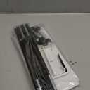 Under Desk Cable Management Tray - 36" Cord Organizer for Desk No Drill, Fabric Under Table Wire Organizer with 16X Cable Ties Hide for Office/Home, Cord Hider Fits Adapters & Sockets, White