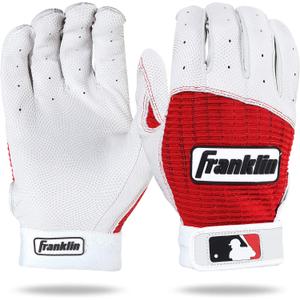 Franklin Sports MLB Baseball Batting Gloves - Pro Classic Batting Gloves for Baseball + Softball - Adult Men's + Youth Batting Glove Pairs