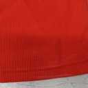 Artfish Women's Sleeveless Tank Top Form Fitting Scoop Neck Ribbed Knit Basic Cami Shirts (01#short Bright Red, Small)
