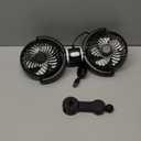 Trustnice USB Car Fan for Backseat for Kids, Dual Head Car Seat Fan Independently Controlled 360° Rotatable Powerful 3-Speed Vehicle rear headrest Air Circulation Cooling Fans for SUV Truck Sedan