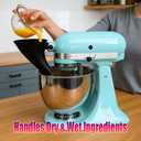 Stand Mixer Flour Funnel Attachment—Splash-Free Pouring Shield, Compatible with Kitchen Aid Artisan KSM150 5-Quart Tilt-Head Models, Precision Ingredient Feeding Chute for Flour, Sugar, Eggs & Liquids