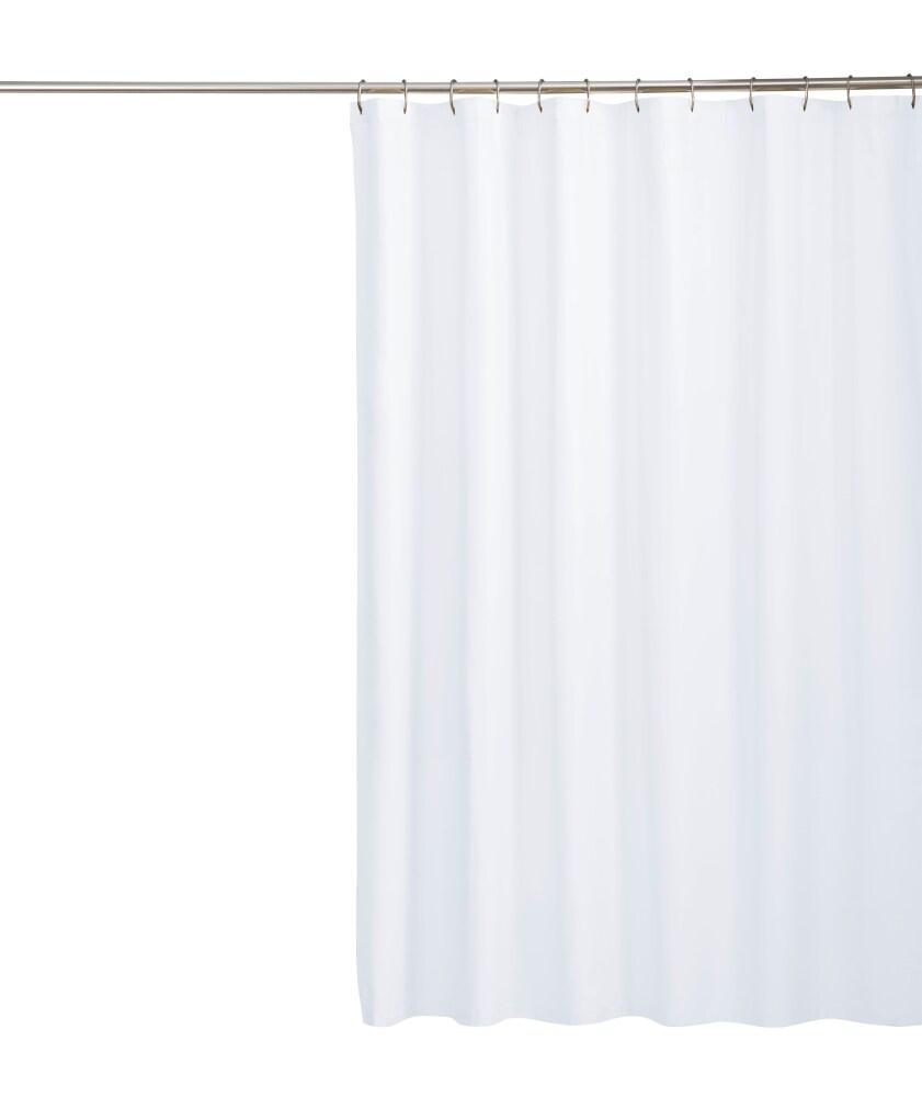 VAUGHN Shower Curtains White,  72"×72"