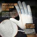 Copper Advanced Tech 2.0 Golf Gloves for Men | Copper Compression Joint Support Golf Glove with Tacky Grip, Tear Resistant Durability, All Weather Grip Control, Comfort for Weak Grip and Arthritis, Medium-Large