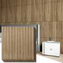Art3d Slat Wall Panel, 3D Fluted Textured Panel 12-Tile 19.7 x 19.7in. - Walnut (Square - Walnut)