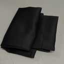 Hiasan Black Valance Curtains Blackout Rod Pocket Window Curtain Valances for Kitchen, 42 x 18 Inches Length, 1 Panel