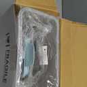 TBMax Pet Dog Cat Food Storage Container 5 to 7 lbs with Can Cover and Mixing Spoon, Airtight Bird Seed Container, Cat Food Storage Dispenser, Kibble Storage Dog Treat Bin -Light Blue