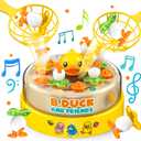 Board Games for Kids, B.Duck Bounce and Catch Duck Game Toys for Toddler, Jumping Ducks Game Toys, 2 Players Handheld Interactive Toy for Boys Girls, Family Board Games, Birthday Gifts.