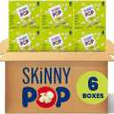 SkinnyPop Popcorn, Original, Gluten Free, Non-GMO, 0.65oz Individual Size Snack Bags, 6 Boxes (6 Bags per Pack)