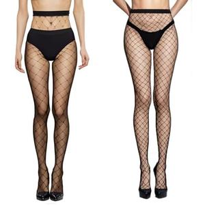 Vyxoran Womens High Waist Fishnet Tights Black Fishnet Stockings Sexy Party Thigh High Mesh Stockings Pantyhose for Women