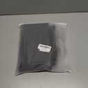 Mini Fridge Silicone Mat with Raised Edges, 20" x 20" x 0.6" Mini Fridge Drip Tray With 4 Base Raisers,Mini Refrigerator Carpets Floor Protector (Small Black)