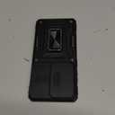 DEERLAMN Case for Samsung Galaxy S26 Ultra 6.9-Inch with Slide Camera Cover+Screen Protector(1 Pack), Rotated Ring Kickstand Military Grade Shockproof Protective Cover-Black