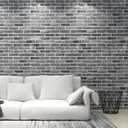 Art3d 20-Pack105 Sq.Ft Faux Brick 3D Wall Panels Peel and Stick in Stone Ash, Self Adhesive Waterproof Foam Wallpaper for Bedroom, Bathroom, Kitchen