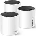TP-Link Deco X55 AX3000 WiFi 6 Mesh System - Covers up to 6500 Sq.Ft, Replaces Wireless Router and Extender, 3 Gigabit Ports per Unit, Supports Ethernet Backhaul, Deco X55(3-Pack)