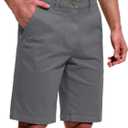 Mens Golf Shorts with 4 Pockets Cargo Hiking Work Dress Short Stretch Casual Fishing 10" (Green)