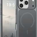 SUPFINE Magnetic for iPhone 17 Pro Case (Compatible with MagSafe)(Military Grade Drop Protection)(Camera Protection) Translucent Matte Shockproof Phone Cover,Gray