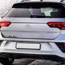 2 PCS 7 Inch Snow Mountain Graphic Logo Badge Emblem, Trunk Mountain Emblem for Car Trunk Tailgate Emblem (Black White)