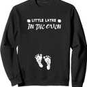   Hanukkah Mom To Be Pregnancy Baby Announcement Sweatshirt S Black