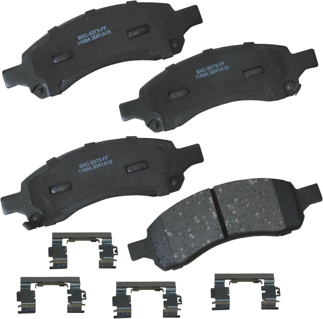 Bendix Premium SBC1169A Ceramic Front Brake Pads for Buick Enclave 2017-2008, Chevrolet Traverse 2017-2009, GMC Acadia 2016-2007, Acadia Limited 2017, Saturn Outlook 2010-2007 Bendix Premium SBC1169A Ceramic Front Brake Pads for Buick Enclave 2017-2008, Chevrolet Traverse 2017-2009, GMC Acadia 2016-2007, Acadia Limited 2017, Saturn Outlook 2010-2007