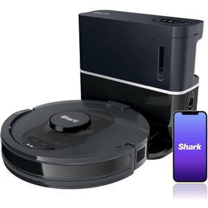 Shark R-AV2501S HEPA Self-Empty Base, Bagless, 30-Day Capacity LIDAR Navigation Perfect for Pet Hair AI Robot Vacuum, Black - Certified Refurbished