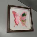 Vintage solid wood frame mural Desktop Decoration Mother Birthday Gift Female Friend Sisters Gift Bedroom Office Study Apartment Home Decoration, 12*12*1.96