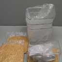 HomePekite Laundry Pods Storage Container, Clear Laundry Room Organization and Storage ,Detergent Powder Container, with Wooden Lids & Labels, 3+1 Pack