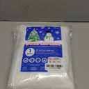 Snow Blanket for Christmas Decorations - 94 x 31 Inch Large Artificial Snow Blanket for Christmas Village Displays, White Winter Dcor - Thick Fluffy Faux Snow Backdrop Xmas Party Christmas Tree Base