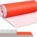 Drydiet 215 Sqft Uncoupling Membrane for Tile 1/8''(3mm) Thick Waterproofing Membrane Crack Prevention Anti Fracture Flooring Underlayment for Bathroom Shower Kitchen Basement(Orange)