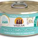 Weruva Classic Cat Pat, Meows n' Holler PurrAmid with Chicken & Shrimp, 5.5oz Can (Pack of 4), Brown