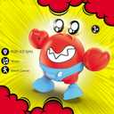 ritastar Dancing Crab Baby Toy,Tummy Time Toys with Funky Moves,Music,RGB LED Lights,Battery Powered Moving Crawling Interactive Learning Toy for Kids,Toddlers,Baby Boys Girls Birthday