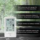 AcuRite 01089M Rain Gauge with Thermometer & Humidity