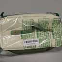 WOOMADA Insulated Lunch Bag For Women - Leakproof Adult Lunch Box With Adjustable Strap, Ideal For Office, Picnic, Hiking, Beach - Stylish Cooler Tote Bag,beige＆green