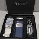 L'UGX Nail Drill, 35000RPM Professional Nail Efile with Cordless Motor, Portable Electric Nail File Machine for Acrylic, Gel Nails, Manicure Pedicure for Home Salon Use, Low Vibration, Blue