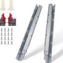 Knobonly 2 Pair Undermount Drawer Slides 21" Soft Close 3 Folds Full Extension Drawer Rails, Mounting Screws and Adjustable Locking Device Included, 85 lb Load Capacity