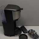 Amazon Basics Single Serve Coffee Maker K-Cup, 14 Oz, Black & Stainless Steel Machine, 5.98"D x 9.44"W x 14.17"H