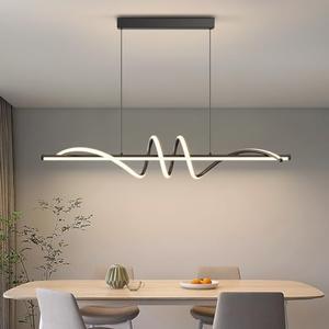 LannlKer Modern LED Pendant Lights, 39in Chandelier Dimmable with Remote Control 3000k-6000K Adjustable Color Temperature, Aluminum Island Lighting Lamp Fixture for Kitchen, Dining Room, Billiard Room LannlKer Modern LED Pendant Lights, 39in Chandelier Dimmable with Remote Control 3000k-6000K Adjustable Color Temperature, Aluminum Island Lighting Lamp Fixture for Kitchen, Dining Room, Billiard Room