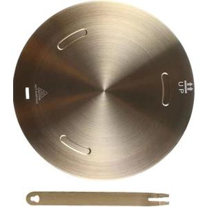 Heat Diffuser Plate, Stainless steel with aluminum interlayer Induction Adapter Plate with Removable Handle for Electric Gas Stove Cooking 7.9inch