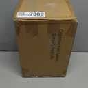 Bamboo Desk Organizer with Drawers Wooden Desktop Storage Organization Box for Bills Office Supplies Kitchen Utensils Organizing Tool for Home Classroom Vanity, No Assembly Required (2 Drawers, White)