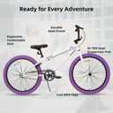 JOYSTAR 24" Kids Bike for 8-12Y BMX Bike 2 Pegs Purple Tires | Freestyle BMX Bikes 24inch for Boys Girls & Beginner Riders, 24" Kids' Bicycles