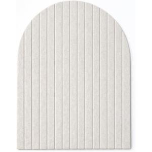 Orelle Fluted Arch Felt Bulletin Board (Beige, 23" W x 31" H)