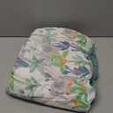 TILLYOU Pack and Play Sheet - Soft Quilted Crib Cover Pad, Toddlers Mattress Protector with 1''-3'' Deep Pocket, Thick Play Yard Playpen Sheets, Crib Mattress Pad 39"x27", Animal Geometry