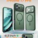 TOCOL for iPhone 17 Pro Case, Compatible with Magsafe Charger, Full Camera Protection, Translucent Matte Phone Case for 17 Pro 6.3 inch (Alpine Green)