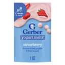 Gerber Stage 3 Baby Food Snacks, Strawberry Yogurt Melts, Freeze Dried Yogurt and Fruit Snacks for Babies, Baby Led Feeding, 7-Pack (EXP 07/21/26)