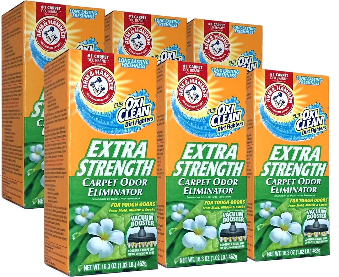 4SGM New 361970 Arm Hammer Extra Strengh 16.3Z Carpet Odor Eliminator (6-Pack) Laundry Detergent Cheap Wholesale Discount Bulk Cleaning Laundry Detergent Firesale